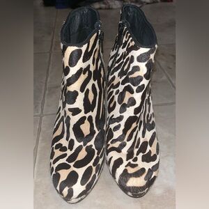❤️‍🔥 EUC Aldo Calf hair Cheetah Print Booties ❤️‍🔥